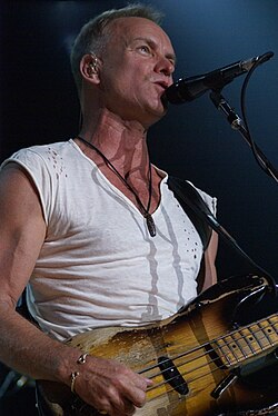 Sting with the group at Madison Square Garden, August 2007