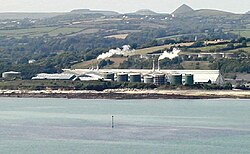 A kaolin processing plant