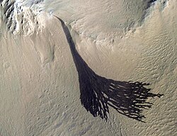 Slope streaks as seen by HiRISE[111]