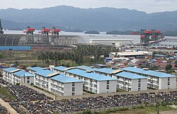 Morowali Industrial Park hosting primarily nickel-related industries in Morowali Regency, Central Sulawesi. Indonesia is the world's largest producer of nickel.[218]