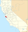 Santa Cruz County map