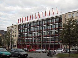 Headquarters of the Parti Socialiste (PS) in Brussels, in 2006.