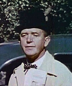 Stan Laurel in a still from The Tree in a Test Tube (1943), a colour short made for the US Department of Agriculture