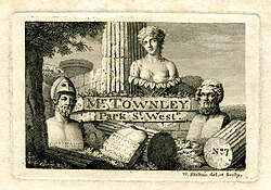 William Skelton, Charles Townley's visiting card, 1778-1848, British Museum