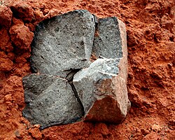 Volcanic block at Cotopaxi volcano, Ecuador