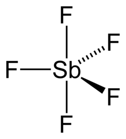 Antimony pentafluoride is the prototypical Lewis acid for the Gutmann scale