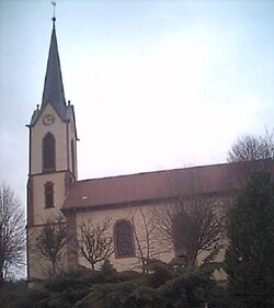 Gunsbach parish church, where the later recordings were made