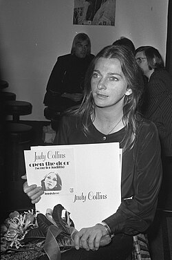 Collins in Hilton Amsterdam, a hotel, in 1971