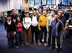 Journalists of the Russian-language editorial team of Euronews in 2006