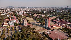 General view of Ciudad Universitaria in Mexico City