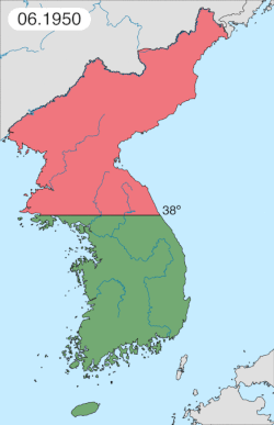 Territory often changed hands early in the war, until the front stabilized. Chinese and Soviet forces North Korean forces South Korean and United Nations forces