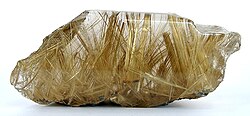 Rutile in quartz