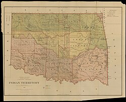 A U.S. Department of Interior map of the Indian Territory in 1879