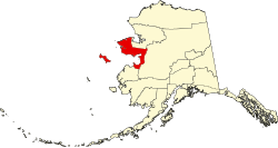 Nome Census Area map