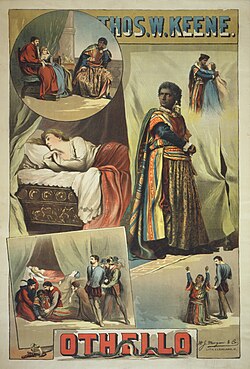 Poster for an 1884 American production starring Thomas W. Keene