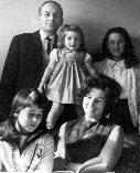 The Barolini family in the early 1960s: Antonio and Helen with their daughters Nicoletta (front left), Susanna (center), and Teodolinda (back right).