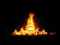 The travelling festival Burning Man was described by one scholar as the "very definition of ephemerality".[1]