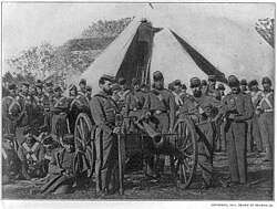 The 7th New York Militia Regiment in Washington, D.C. in April 1861