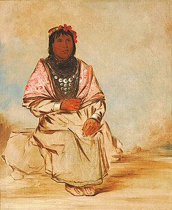 Seminole woman, painted by George Catlin, 1834