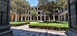 Courtyard of the College of San Ildefonso. Downtown Mexico City.