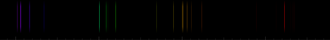 Color lines in a spectral range