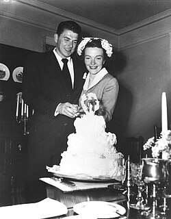 Newlyweds Ronald and Nancy Reagan, March 4, 1952