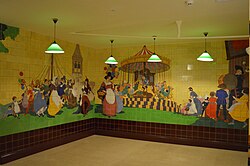 Mural from Middlesex Hospital at Jackfield Tile Museum