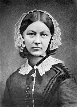 Florence Nightingale was an influential figure in the development of modern nursing. No uniform had been created when Nightingale was employed during the Crimean War. Often considered the first nurse theorist, Nightingale linked health with five environmental factors: (1) pure or fresh air, (2) pure water, (3) efficient drainage, (4) cleanliness, and (5) light, especially direct sunlight. Deficiencies in these five factors resulted in a lack of health or illness.[21] Both the role of nursing and education were first defined by Nightingale.