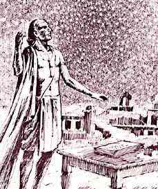 Illustration of Aryabhatta