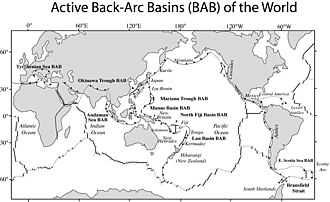 The active back-arc basins of the world