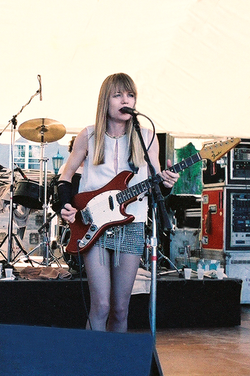 Tina Weymouth (pictured in 1986) and her husband Chris Frantz formed the side project Tom Tom Club.