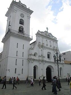 Caracas Cathedral is located on the Plaza Bolívar in Caracas.
